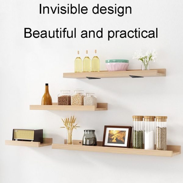 Load Bearing Invisible Triangle Bracket Wall Shelf Bracket With Screws, Specification: 140x130mm Black - Image 6