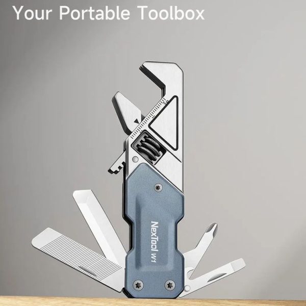Nextool 6-in-1 Multi-functional Mini Wrench Portable Folding Knife File Screwdriver Bottle Opener NE20238 - Image 2