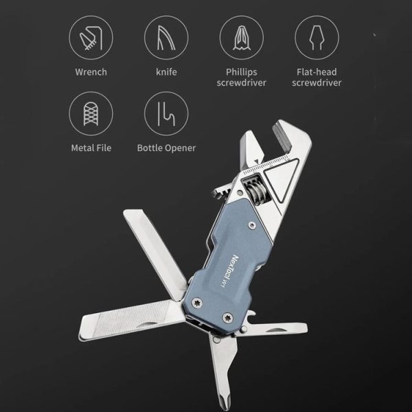 Nextool 6-in-1 Multi-functional Mini Wrench Portable Folding Knife File Screwdriver Bottle Opener NE20238 - Image 6