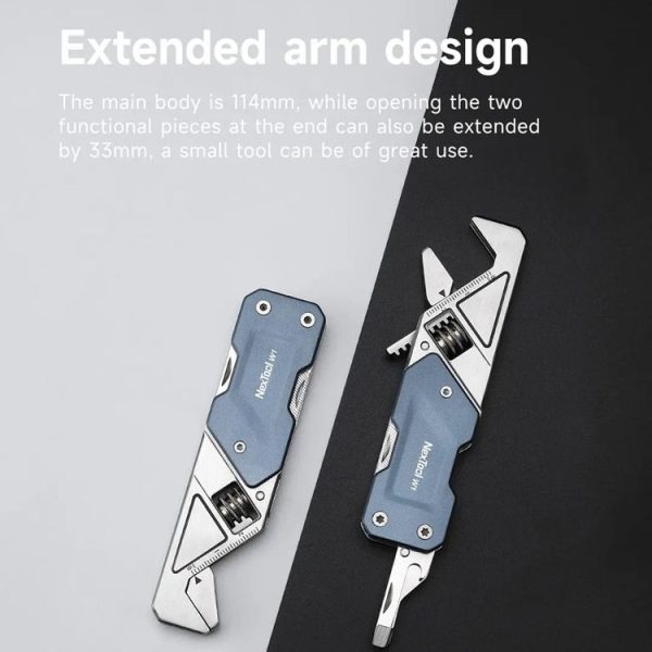 Nextool 6-in-1 Multi-functional Mini Wrench Portable Folding Knife File Screwdriver Bottle Opener NE20238 - Image 7