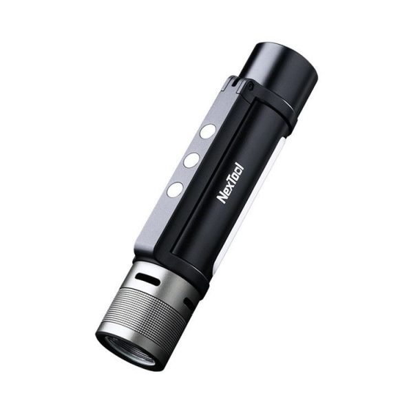 Nextool 6-In-1 Outdoor Emergency Flashlight Zoomable Alarm Camping Work Light (Black)