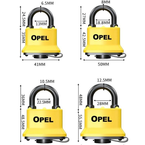 Medium Copper Waterproof Padlock Anti-Theft Locker Lock - Image 2