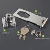 2.5 inch Interlocking No Hole Hook With Locking Hasp Chest Of Drawers Door Lock With Iron Key - Image 2