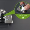 2.5 inch Interlocking No Hole Hook With Locking Hasp Chest Of Drawers Door Lock With Iron Key - Image 5