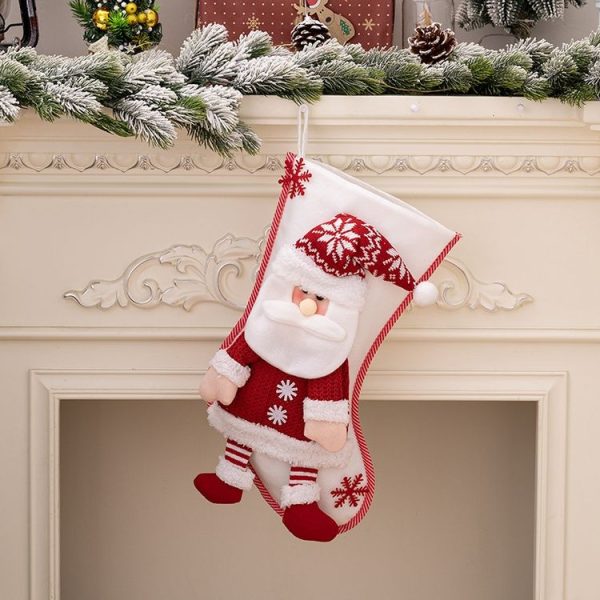 Christmas Decoration Supplies Cartoon Christmas Stocking Gift Bag (Elder)