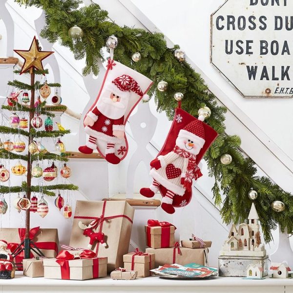 Christmas Decoration Supplies Cartoon Christmas Stocking Gift Bag (Elder) - Image 2