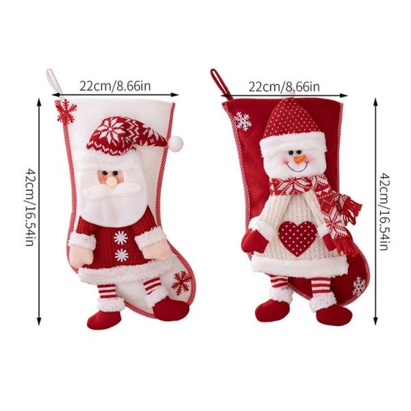 Christmas Decoration Supplies Cartoon Christmas Stocking Gift Bag (Elder) - Image 3