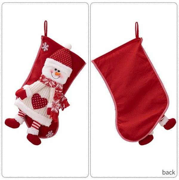 Christmas Decoration Supplies Cartoon Christmas Stocking Gift Bag (Elder) - Image 4