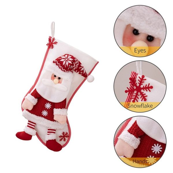 Christmas Decoration Supplies Cartoon Christmas Stocking Gift Bag (Elder) - Image 5