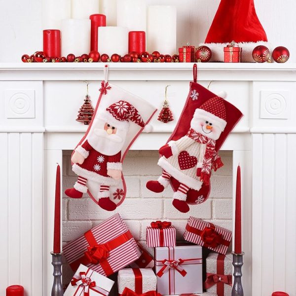 Christmas Decoration Supplies Cartoon Christmas Stocking Gift Bag (Elder) - Image 6