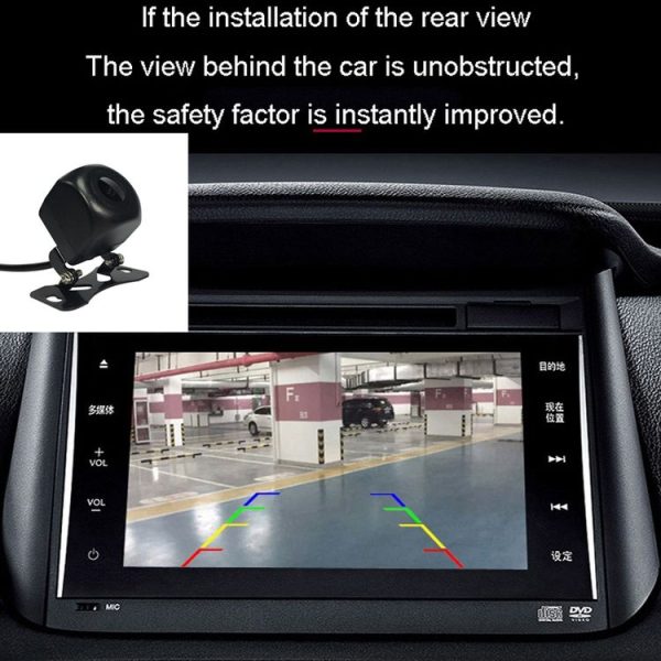 Universal Reversing Camera HD Wide Angle 12V Waterproof Starlight Night Vision Car Camera (Black) - Image 6
