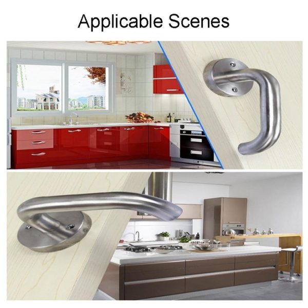Stainless Steel Round Tube Fire Door Handle Passage Door Lever - Image 7