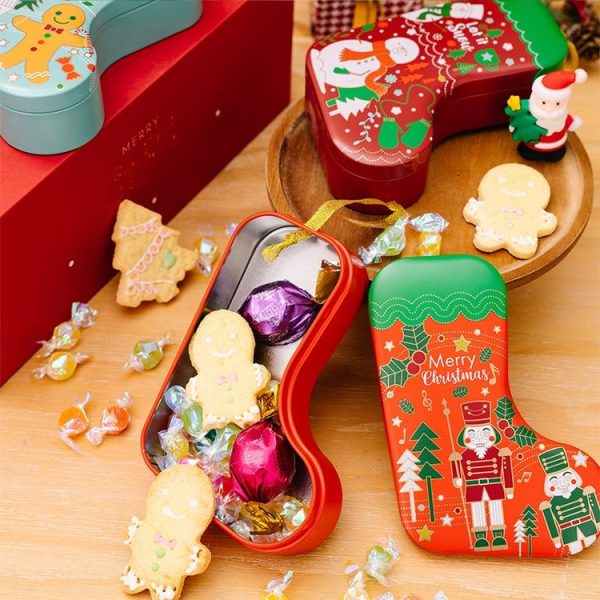 Christmas Tree Decoration Pendants Christmas Stock Shaped Tinplate Gift Box, Style: Christmas Ball - Image 7