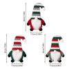 Christmas Table Decoration Cartoon Knitted Striped Knife and Fork Cover (Gray) - Image 3