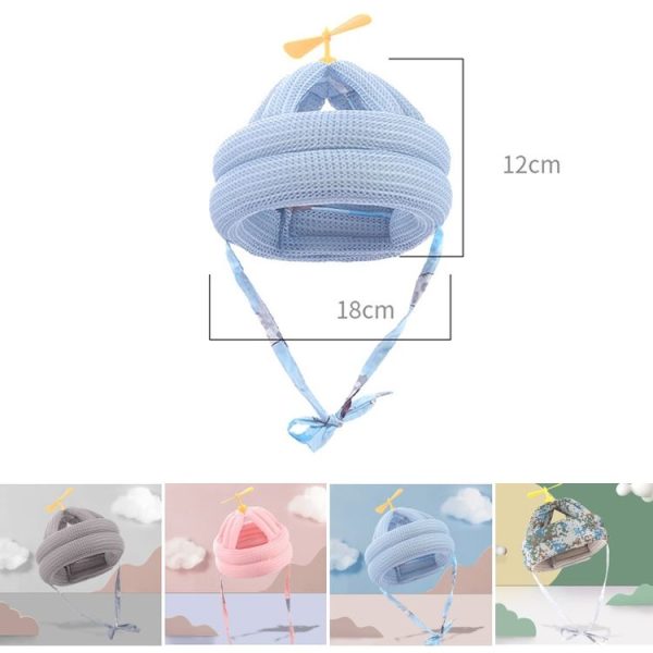 Bamboo Dragonfly Baby Toddler Anti-fall Pillow Protection Pad, Color: Gray - Image 2