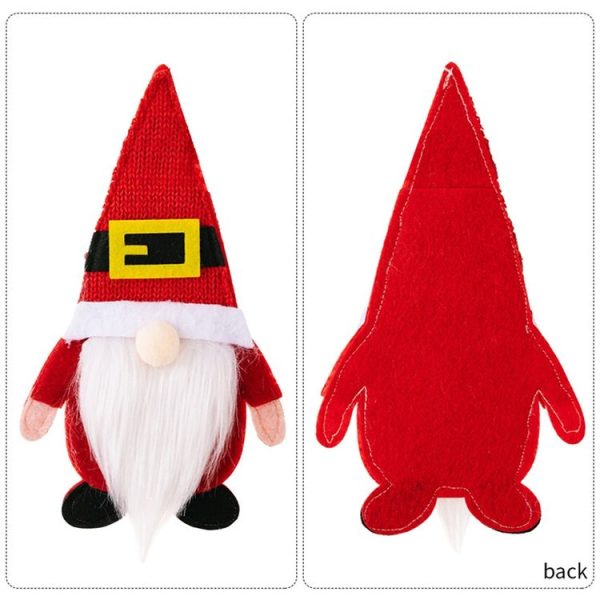 Christmas Table Decoration Props Cartoon Knife and Fork Decorative Cover (Belt) - Image 4