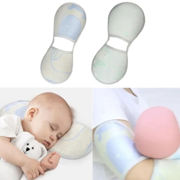 Baby Arm Mat Summer Nursing Ice Silk Arm Pad (Green) - Image 2