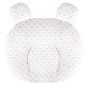0-1 Year Old Baby Pillow Anti-Head Deflection Shaped Children Pillow, Style: Love Silk Floss Filling