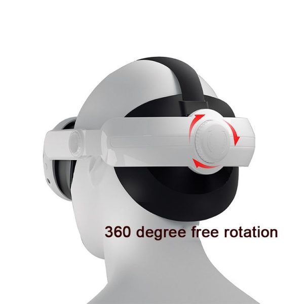 Meta Quest 3 VR iplay Head Strap Reduce Pressure Adjustable Headband (White) - Image 5