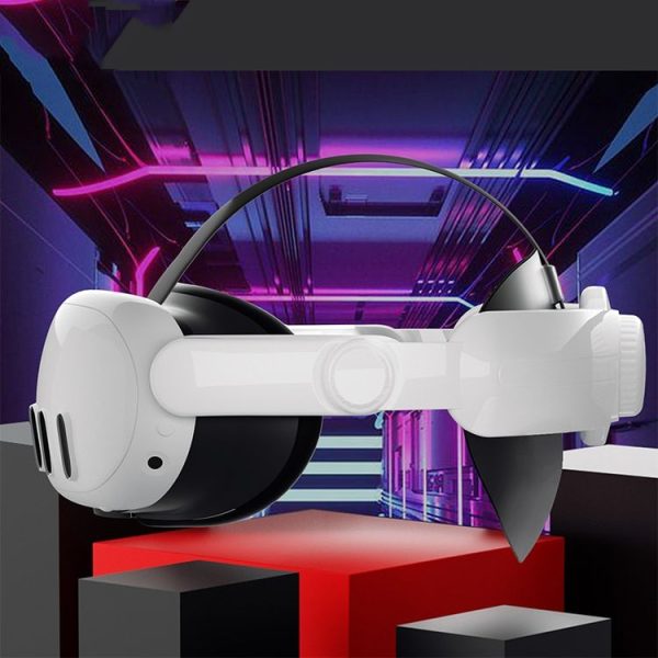 Meta Quest 3 VR iplay Head Strap Reduce Pressure Adjustable Headband (White) - Image 7