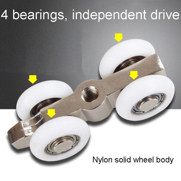 2pcs / Set Small Wooden Door Sliding Door Suspension Track Pulley Sliding Door Fittings - Image 4