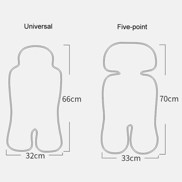 Baby Stroller Mat Seat Cushion Safety Seat Ice Silk Cushion, Color: Universal Blue Whale - Image 3