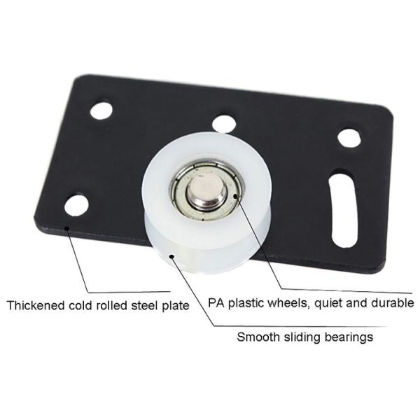 Sliding Door Closet Pulley Accessories Large Groove Sliding Door Lower Track - Image 3