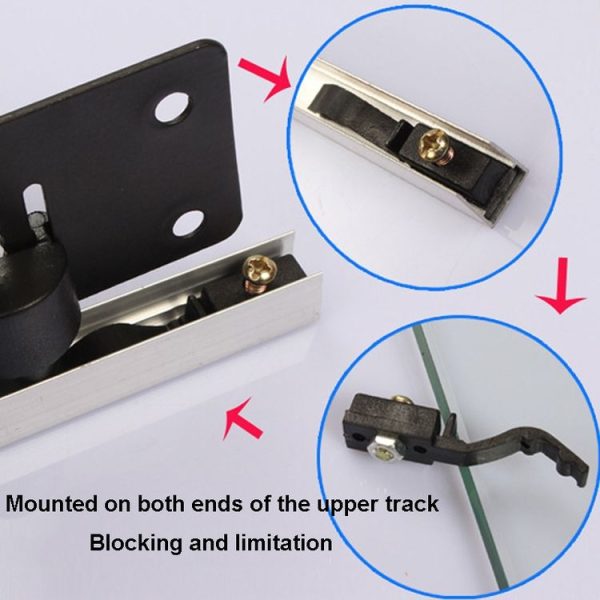Sliding Door Closet Pulley Accessories Large Groove Sliding Door Lower Track - Image 8