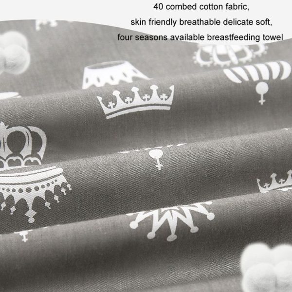 Anti-exposure Nursing Pad Outdoor Fig Leaf Stroller Mosquito Net, Color: Gray Crown - Image 3
