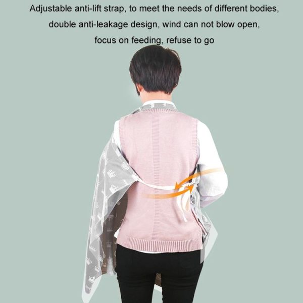Anti-exposure Nursing Pad Outdoor Fig Leaf Stroller Mosquito Net, Color: Gray Crown - Image 8
