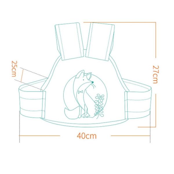 Anti-Fall Breathable Child Safety Strap For Electric Motorcycle, Color: Four Seasons Pink Elephant - Image 3