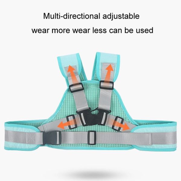 Anti-Fall Breathable Child Safety Strap For Electric Motorcycle, Color: Four Seasons Pink Elephant - Image 6