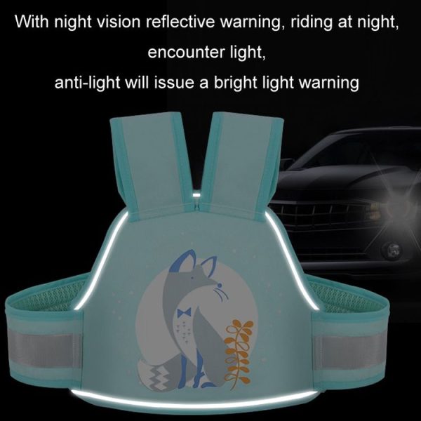 Anti-Fall Breathable Child Safety Strap For Electric Motorcycle, Color: Four Seasons Pink Elephant - Image 8
