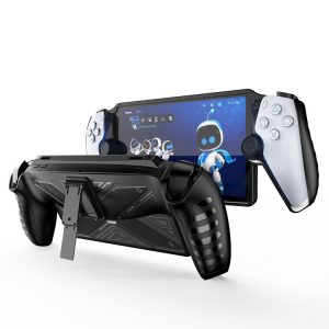 Sony PlayStation Portal TPU Protective Case Cover With Stand (Black)
