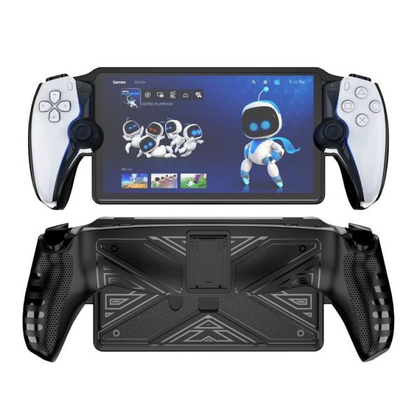 Sony PlayStation Portal TPU Protective Case Cover With Stand (Black) - Image 2