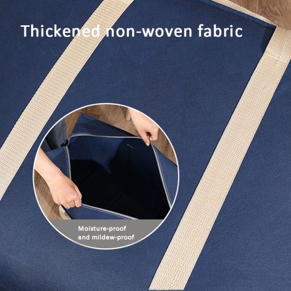 Extra Large Moving Bags Storage Totes Bag Travel Duffle Bag 78 x 55 x 25cm (Black) - Image 3