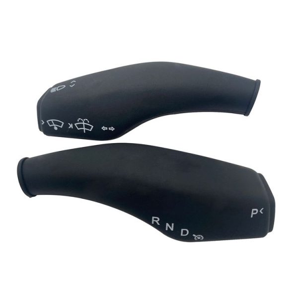 Tesla Model 3 / Y Car Turn Signal Lever Silicone Cover Wiper Paddle Protective Cover (Black)