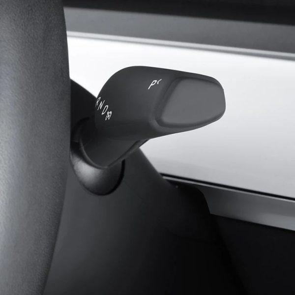 Tesla Model 3 / Y Car Turn Signal Lever Silicone Cover Wiper Paddle Protective Cover (Black) - Image 2