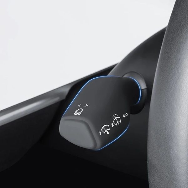 Tesla Model 3 / Y Car Turn Signal Lever Silicone Cover Wiper Paddle Protective Cover (Black) - Image 3