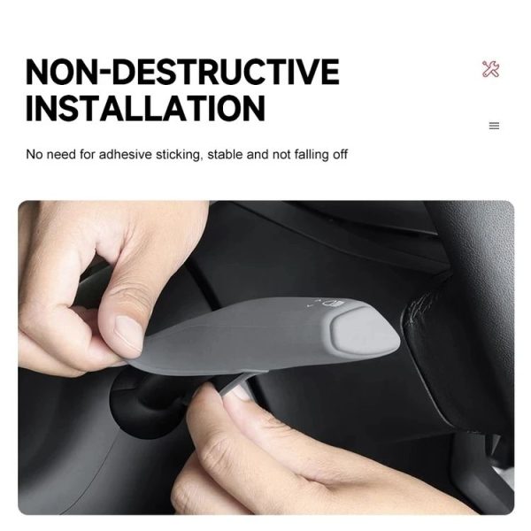 Tesla Model 3 / Y Car Turn Signal Lever Silicone Cover Wiper Paddle Protective Cover (Black) - Image 7