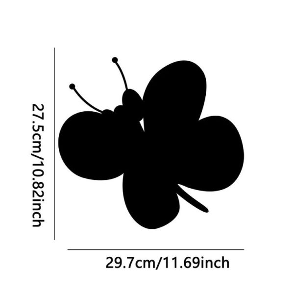 Acrylic Butterfly Stereo Wall Stickers Bedroom Living Room Background Wall Decoration Soft Mirror (Silver) - Image 2