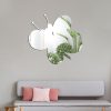 Acrylic Butterfly Stereo Wall Stickers Bedroom Living Room Background Wall Decoration Soft Mirror (Silver) - Image 4