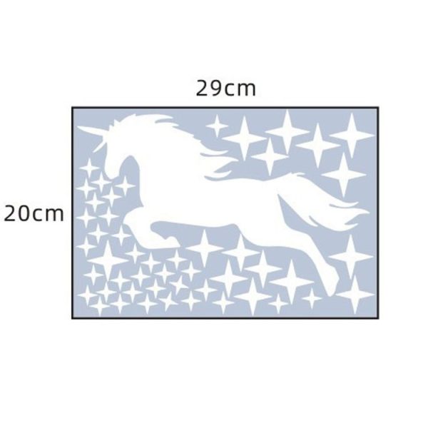 Luminous Self-Adhesive Stickers Bedroom Dormitory Decoration Fluorescent Decals, Style: Single Model+Stars - Image 2