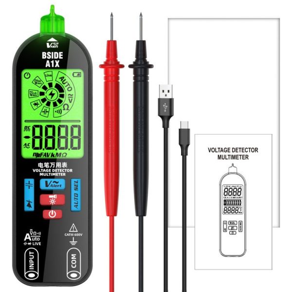 BSIDE A1X Charging Model Mini Digital Electric Pen Intelligent Automatic Merit Multimeter, Specification: Standard - Image 2