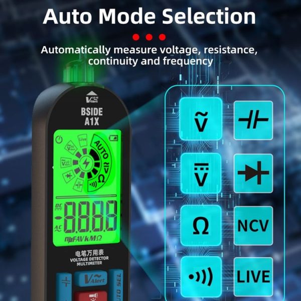 BSIDE A1X Charging Model Mini Digital Electric Pen Intelligent Automatic Merit Multimeter, Specification: Standard - Image 5