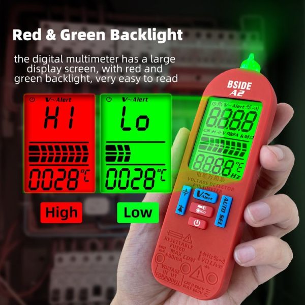 BSIDE A2 Charging Model Mini Digital Auto-Ranging Pencil Multimeter, Specification: With Tool Pack - Image 7
