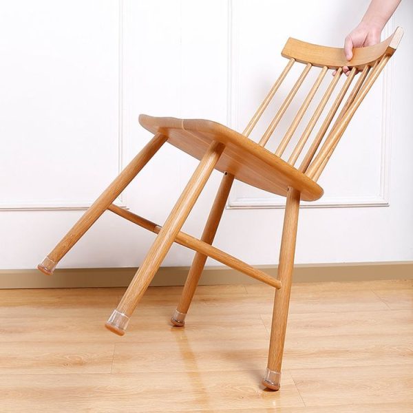 0.75 inch Small 8pcs / Set Round Table And Chair Leg Covers For Tiles / Wooden Floors Furniture Protectors (Light Brown) - Image 8