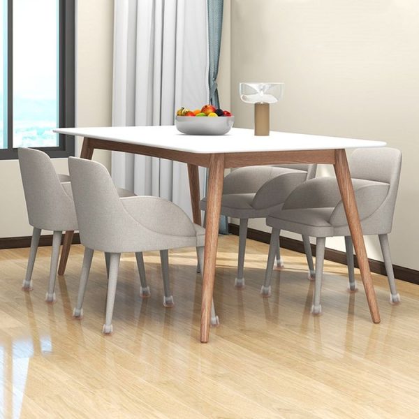 0.75 inch Small 8pcs / Set Round Table And Chair Leg Covers For Tiles / Wooden Floors Furniture Protectors (Light Brown) - Image 9