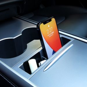 Tesla Model 3 / Y Mobile Phone Storage Box (Black)