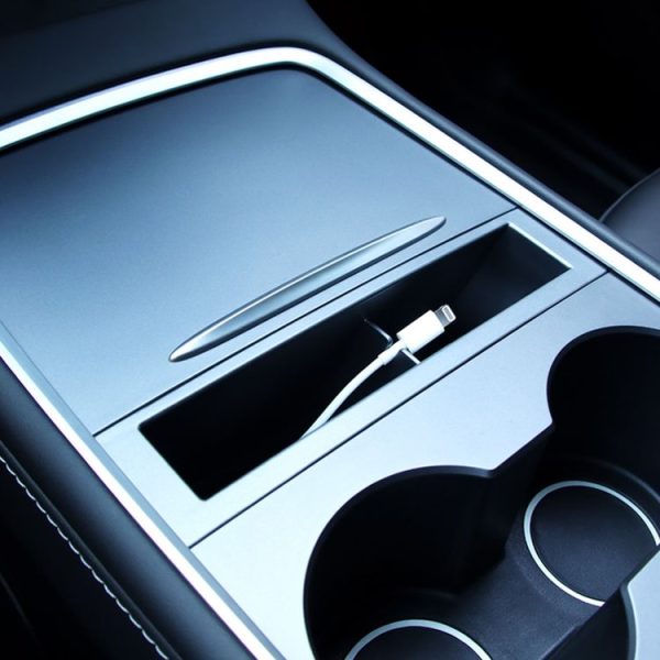Tesla Model 3 / Y Mobile Phone Storage Box (Black) - Image 7